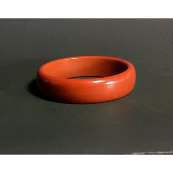 Vintage1960s Mod Rust Brown Lucite Bangle Bracelet Minimalist **READ** - Picture 3 of 7
